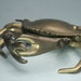 Brass Crab Ashtray / Trinket Box - Free Shipping