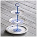 RESERVED FOR VIRGINIA Provençal: Blue and White Cake Stand, Vintage China Cupcake Stand, Wedding Dessert Table, Gift Set