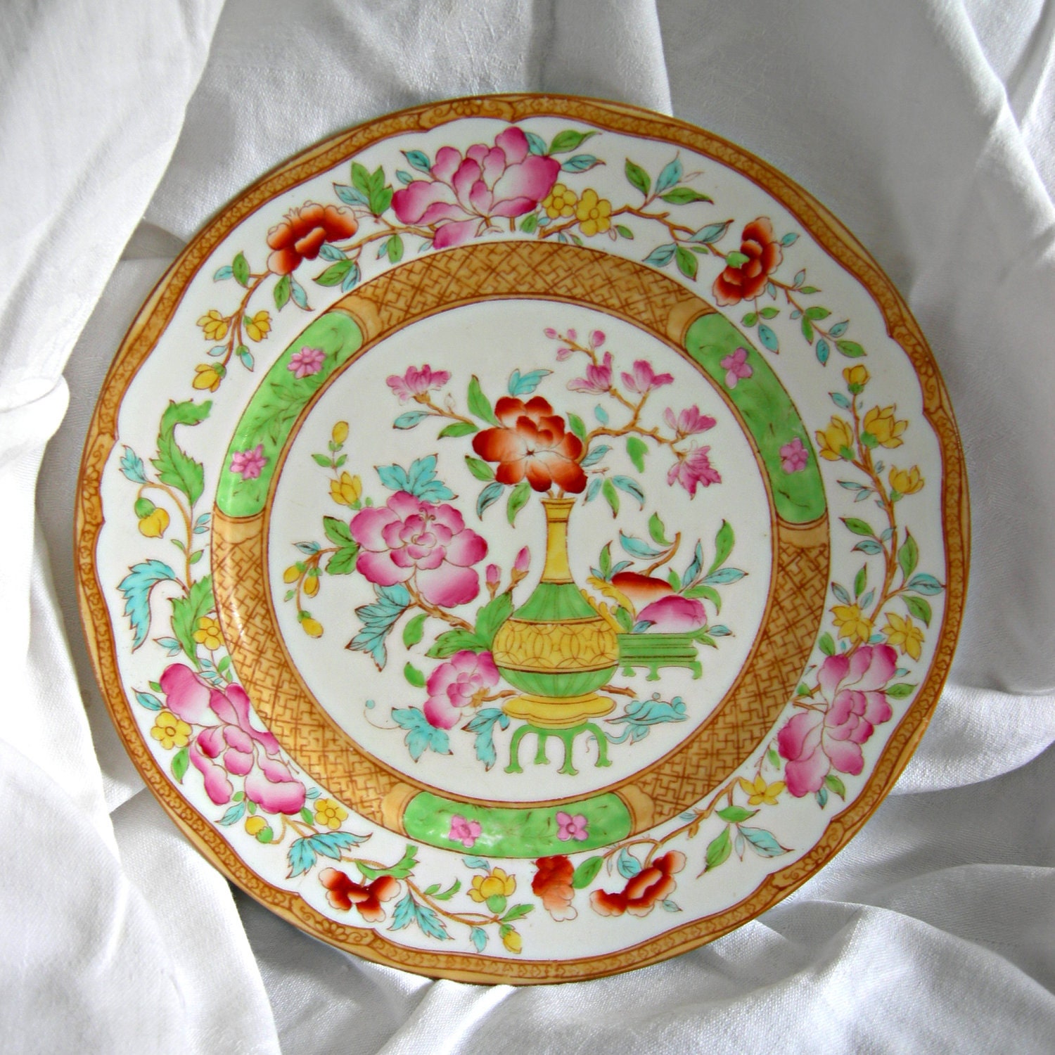 Hand Painted Fine China Plate Signed CAULDON Ltd England