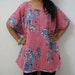 Floral kaftan Top,kaftan dress - Perfect for outings to be worn over jeans or leggings, lounges, beaches, spa robes, to be mums