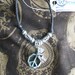 Peace charm anklet