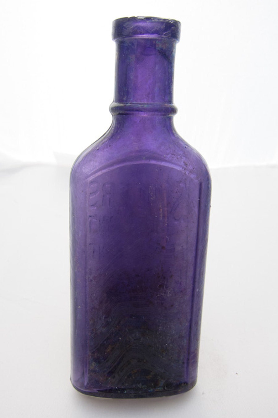 Vintage Victorian Purple Glass Bottle Royal