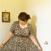 1980s Floral print dress size S / XL