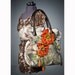 Felt Bag - Wool Hand Bags , Felted Wool Purse,Wet Felted Bags Ostrich Leather Handbag Earth tone