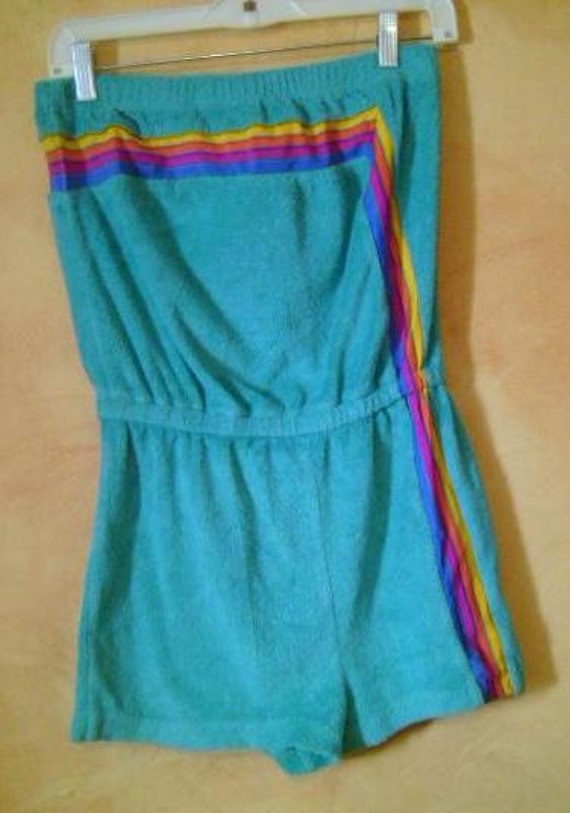 70s TeRRyCLoTh SHorTS RoMpeR DiSCo S / M