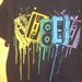 80's MuSiC T-ShiRt SilKScrEEn PainTsPLasH PuNK LarGe