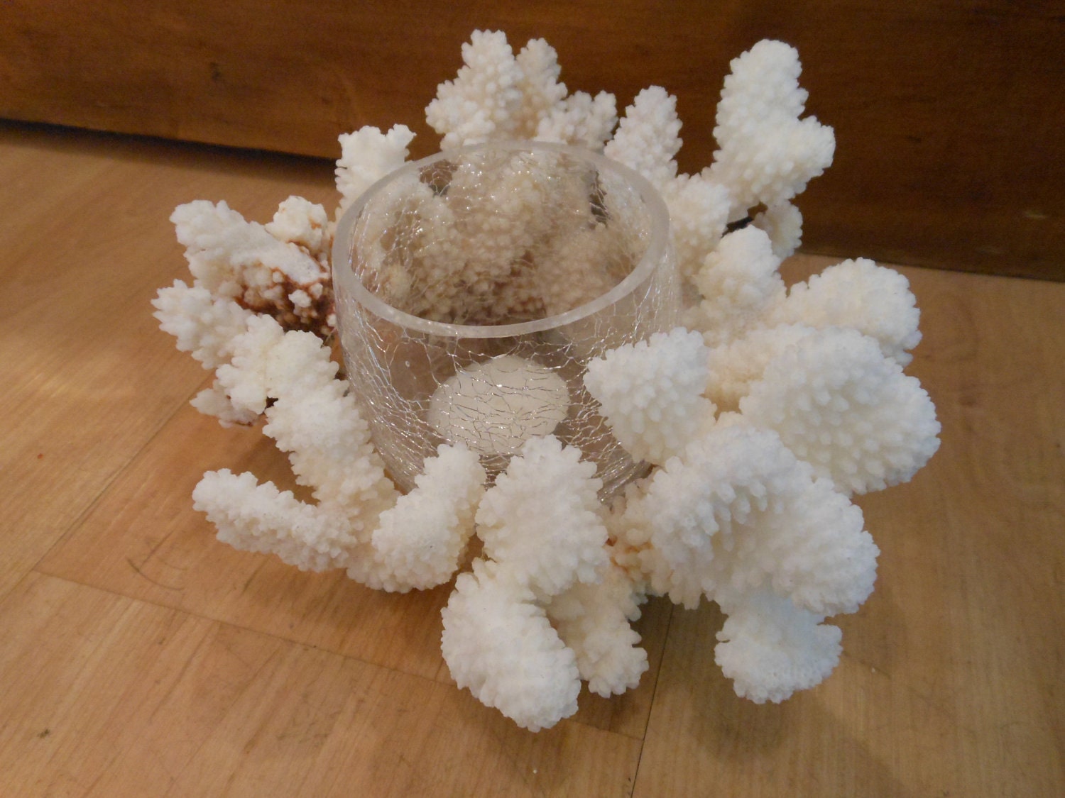 Beach Decor Coral Candle Holder Nautical home decor