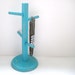 Jewelry Tree - Mug Tree - Turquoise Distressed - Shabby Chic Upcycled