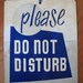 Do Not Disturb Vintage Hotel Door Sign