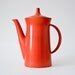 Vintage electric tea kettle orange