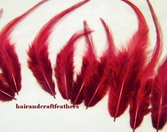 Craft Feathers - Red Craft Feathers - Crushed Red Velvet