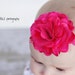 Baby Girl Headband - Newborn Headband - Pink Flower Headband - Baby Bow Headband - Infant headband - Baby Headbands