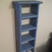 Blue Wooden miniature shelf Country Cottage decor