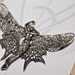 Vintage pin: Beautiful & Unique Silver Art Nouveau Butterfly /Woman Brooch
