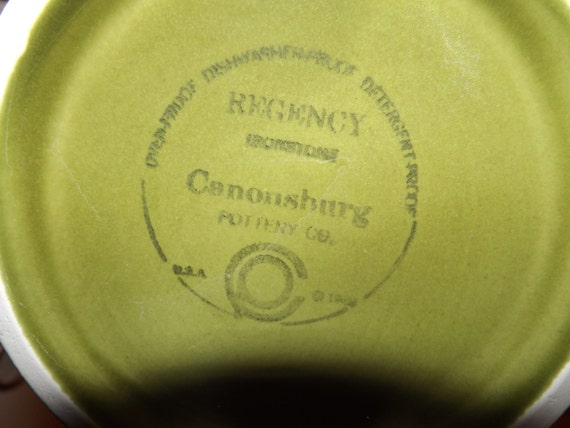 Canonsburg Pottery Co. Regency Ironstone Plates Bowl Tea
