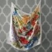 Vintage Qantas Airlines Silk Scarf Australian Wildflowers