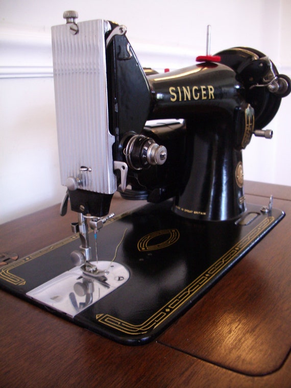 Singer 99K Sewing Machine and Set 1955