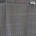 Pencil Skirt UK size 12 all wool 1970s tweed green brown check fully lined, label attached