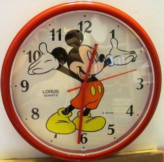 Mickey Mouse Wall Clock made by Lorus Quartz