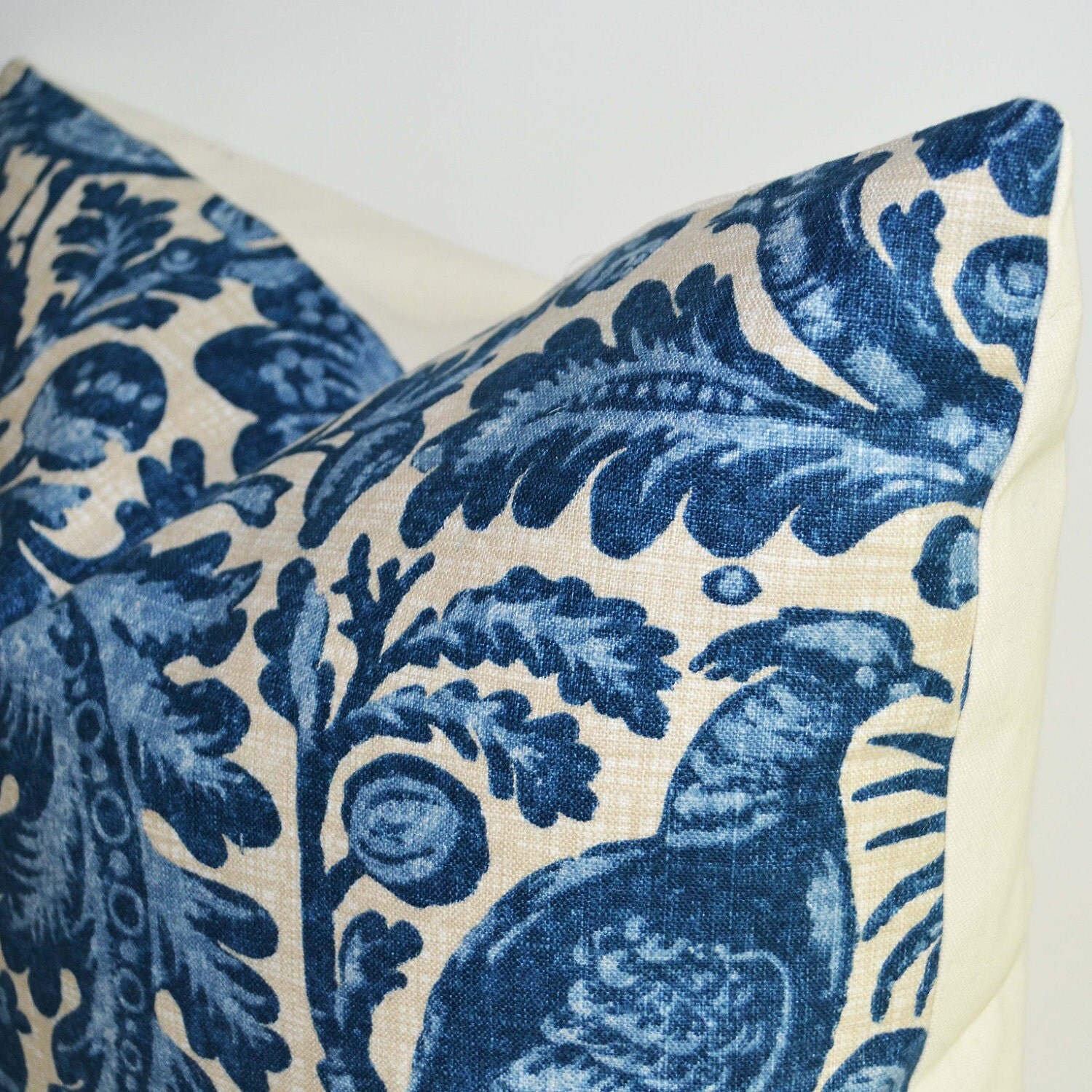 Decorative Pillow 20 x 20 Accent Pillow Blue Bird by Palaceorhut