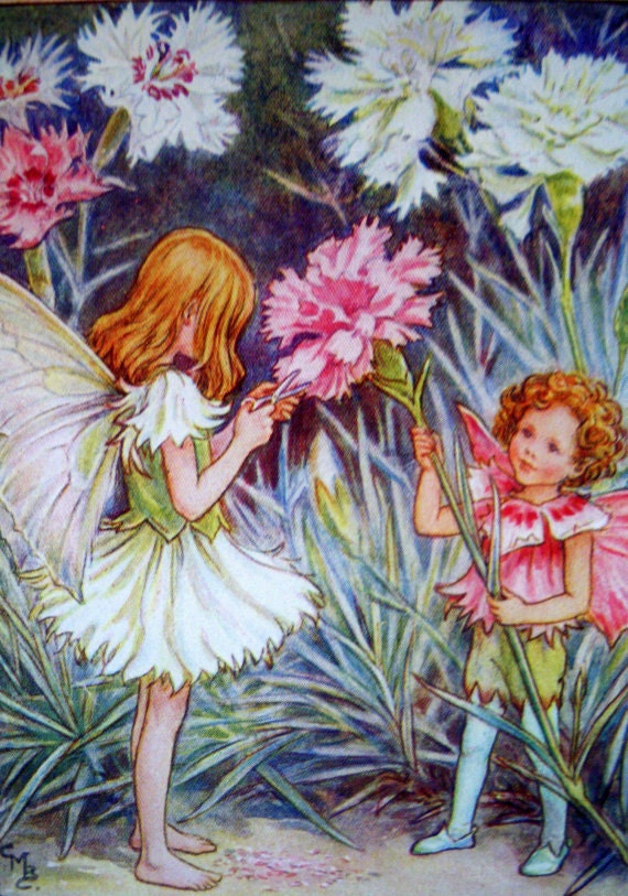 1930s PINK FAIRY Cicely Mary Barker PRINT Ideal for Framing