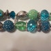 Chunky Beaded Interchangeable Turquoise and Green Watch Band