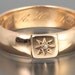 14kt Rose Gold Band With Mine Cut Diamond (Size 8 1/2)