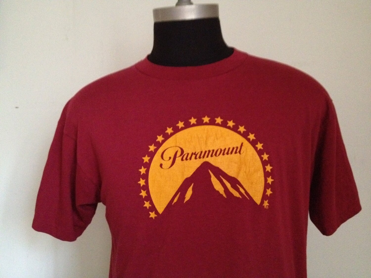 80s Vintage maroon Paramount Studios TShirt XL by StranStarsBest