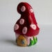 mushroom gnome Miniature house ooak
