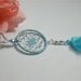 Dreamcatcher pendant, light blue, accessoire for your handbag, backpack, car mirror or as decoration for wall, window