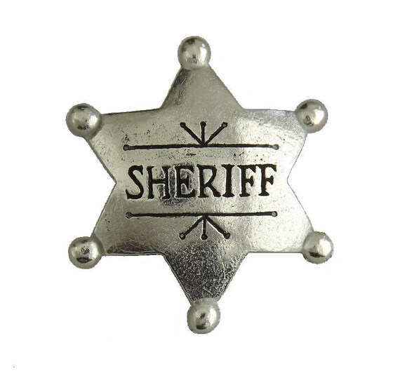 Sheriff Button by StoneLiliesJewellery on Etsy