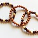 Wood Bracelets, Beaded Bracelets, Set of 3 Ready to ship
