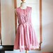 Lovely Dot Vintage Dress / Pink Dress / Cute Dress / Prom Dress