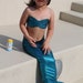 Mermaid Costume - Blue Mermaid Tail for Little Girls 5-7