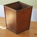 Vintage Wooden Garbage Can / Planter / Storage / Office Furniture / Mid Century Office