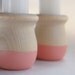 Wooden Candle Cups, Pink, Mother's Day Gift