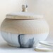 Mini Treasure Pot, Modern Black and White Swirl: Wedding Decor, Engagement, Special Treasure Box