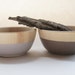 Wooden Mini Bowl Set of Two: Lavendar and Mink Brown