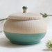 Mini Treasure Pot, Tourquoise: Wedding Decor, Engagement, Special Jewelry Box, Toothfairy
