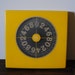 Yellow 1960s Bathroom Scale - Counselor Black White Wall Hanging Numbers Typography Mid Century Modern Home Decor