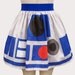 Printed R2 Inspired Sateen Skirt