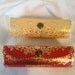 Vintage Hollywood Regency Italian Lipstick Holder Lipstick Case Leather Italy TWO