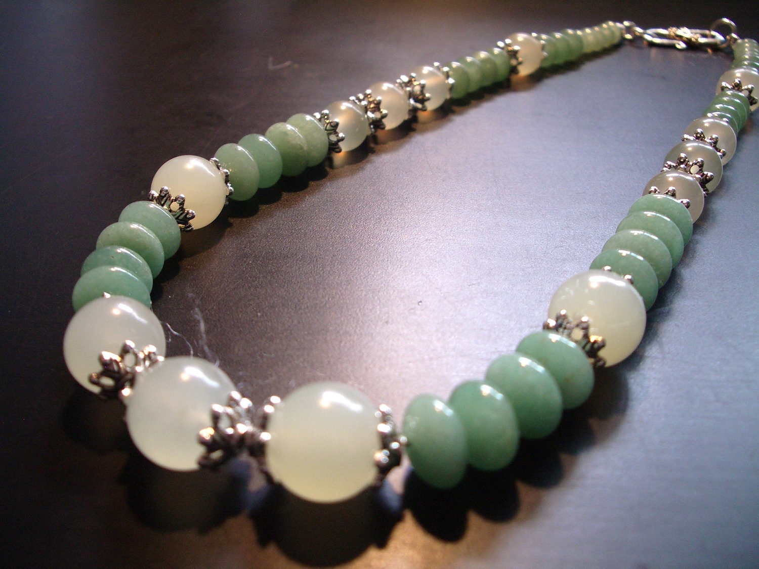 Jade and Aventurine Necklace NO. 98