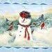 Winter Forest Friends Panel by Giordano Studios