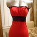 XS-S Upcycled, reconstructed and reimagined scarlet red tube top with beautiful adorned ribbons and lace.