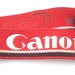 Vintage "For Canon" Bright Red Camera Strap