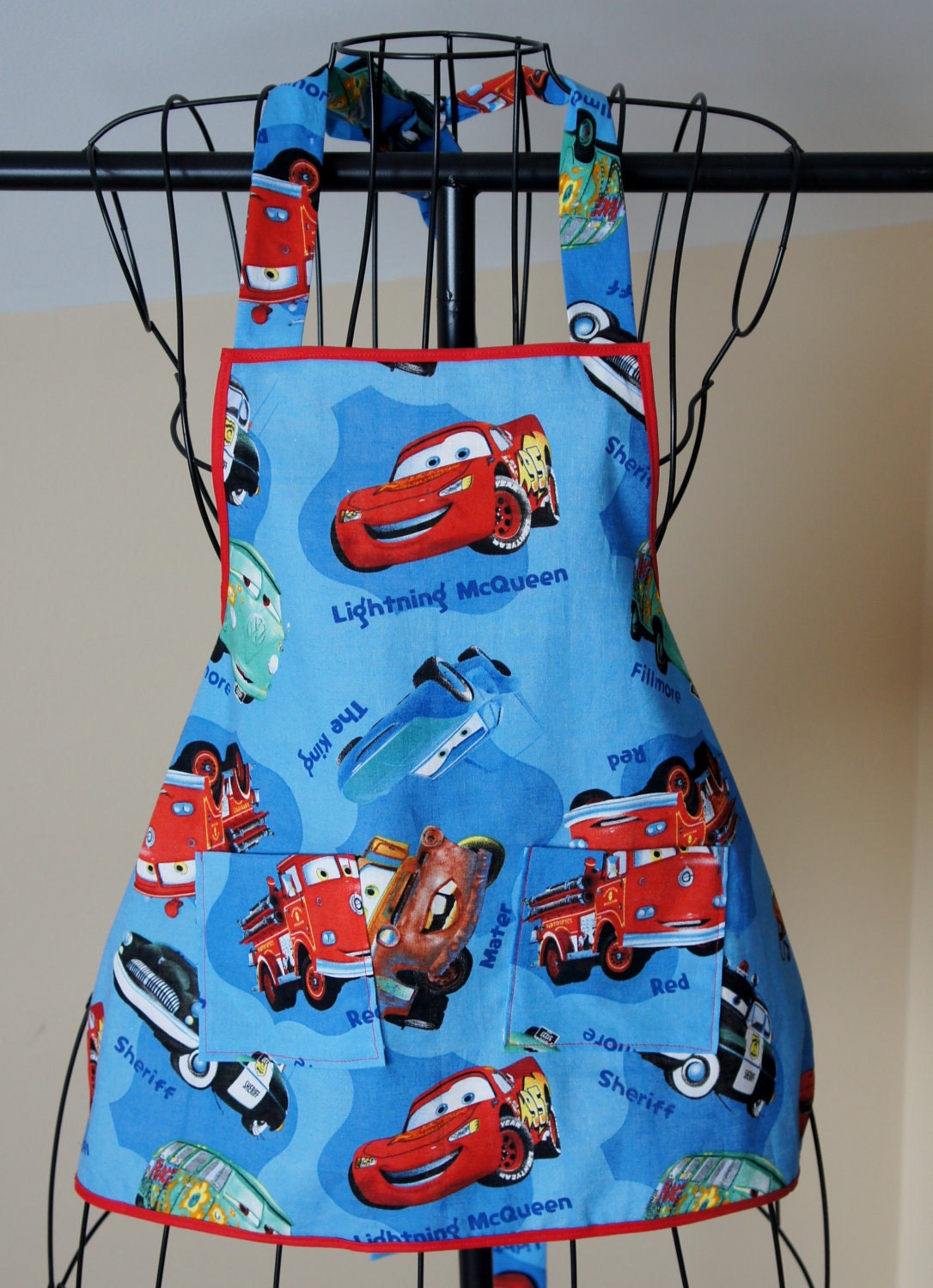 Toddler Boys Apron Cars