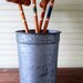 Vintage Metal Sap Bucket /Pail New England Maple Syrup Galvanized Industrial