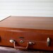 Reserved for Amanda--Vintage Samsonite Luggage Suitcase Rich Caramel Brown 1950s