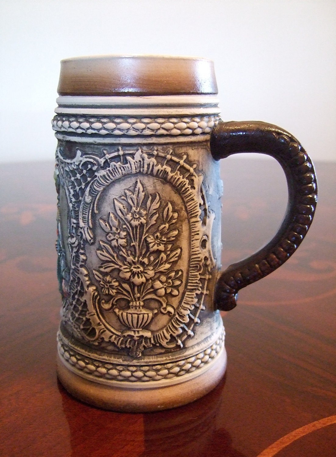 Genuine Old Ceramic Alt Grenzau 1894 German Beer Stein from